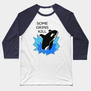 Smiling Orca Baseball T-Shirt